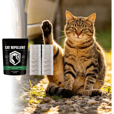 Cat repellent pills for daily indoor and outdoor use, preventing cats from biting and scratching. Training materials for restricted areas. -- 8 pieces (1/5)