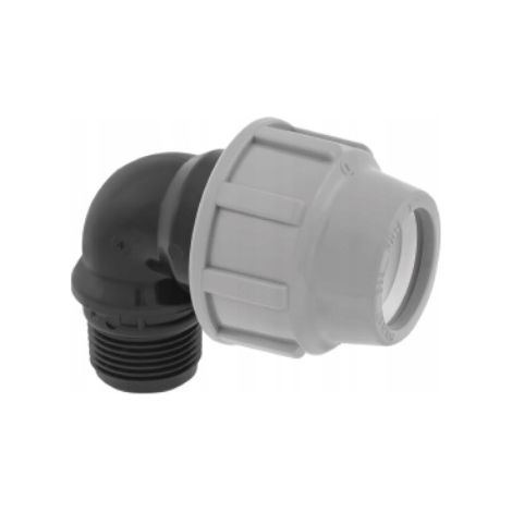 Verschraubter Übergangsnippel-Winkel PE/GZ 40 x 1” Poliext-Fitting