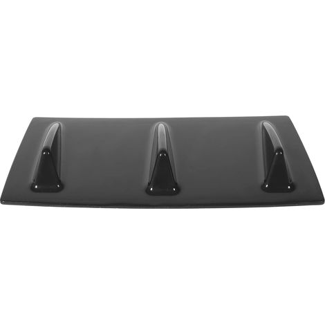 Ej.Life Spoiler Heckschürze Lippe Diffusor Spoiler Wetterfest Glänzend Schwarz Universal für Autoumbau 5 Lamellen (drei Flügel) (1/4)