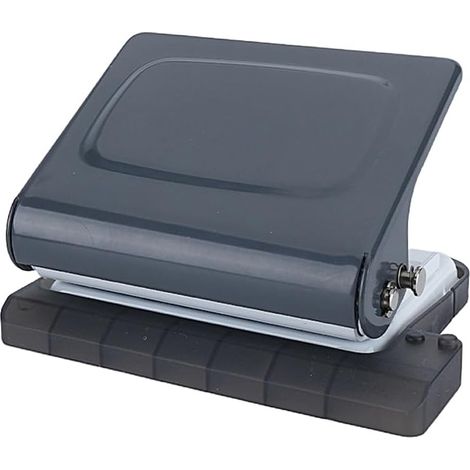 10-hole punch for office, school and DIY projects - 10-sheet capacity - 30 holes in A4 format, 20 holes in A5 format, 26 holes in B5 format (grey) (1/5)