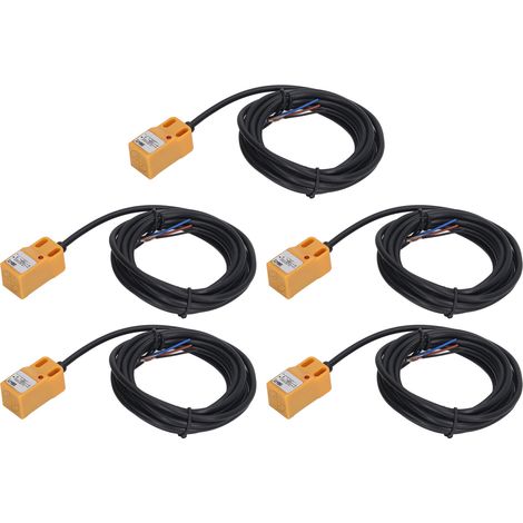 5 pièces capteur de proximité interrupteur de proximité NPN normalement ouvert 10‑30V CC 100mA pour détection (1/5)