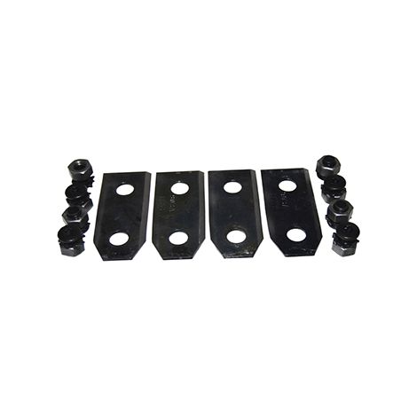 Juego de 4 cuchillas para cortacésped Brill. L: 70,1 mm. Reemplaza original: 78964, 4099, 11353, E78964. -pl