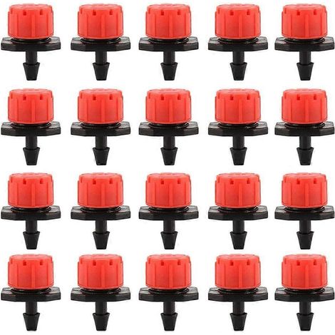 Mujixi Lot de 100 goutteurs pour irrigation goutte à goutte, buses d'arrosage automatiques et orientables à 360° (1/5)