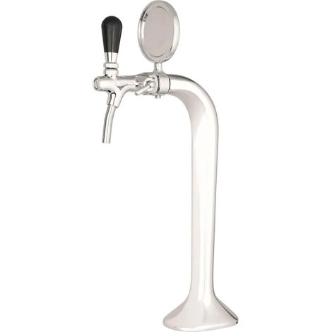 Komplett Set - Schanksäule Chrom, 1-leitig, elegant, "Topp-Qualität" (1/2)