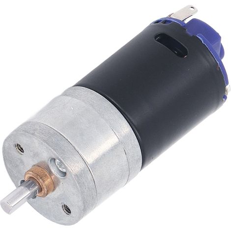 Moteur à engrenages 12 V CC, type D, arbre de sortie de 25 mm de diamètre, moteur à engrenages à couple élevé, moteur électrique à réduction de vitesse en sens antihoraire, 580 tr/min (1/5)