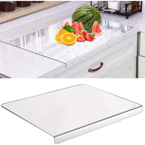 Planche à découper avec rebord pour table, 39 × 33 cm, antidérapante, double face, pour usage domestique, pâtisserie et organisation de la cuisine.-AquaForge (1/5)