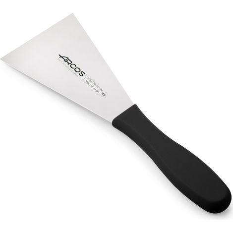 Spatola Arcos 2900 - 299625 in acciaio inox Nitrum e mango ergonomico nero Lama in polipropilene e 12,5 x 9 cm, con gancio di copertura