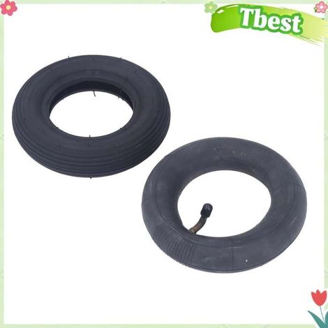 Tbest roue gonflable de 7 pouces Pneu Gonflable de 7 Pouces, Roue Pneumatique Noire, Chambre à Air en outillage roulette (1/5)