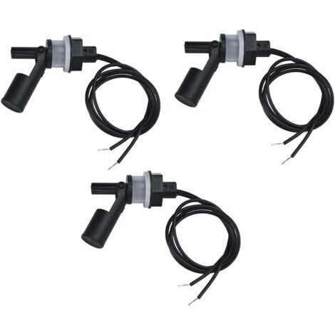 Lot de 3 Capteurs de Niveau deau, Interrupteur Flotteur Pour, Pompe Capteur Niveau eau Interrupteur De Niveau Automatique pour Aquarium de Piscine (1/4)