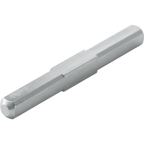 HOPPE® Vollvierkantstift, beidseitig abgerundet, Eisen 130 mm verzinkt (1/2)