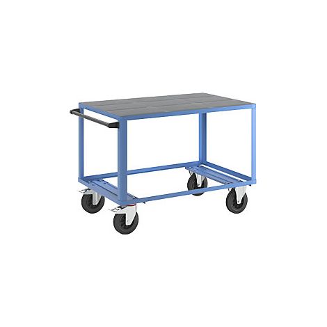 Carro de montaje  carga máx 500 kg  1 cama de plástico  L x A