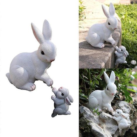 Pot de fleurs en résine lapin, jardinière hydroponique, pot pour plantes succulentes, jardinage (1/4)