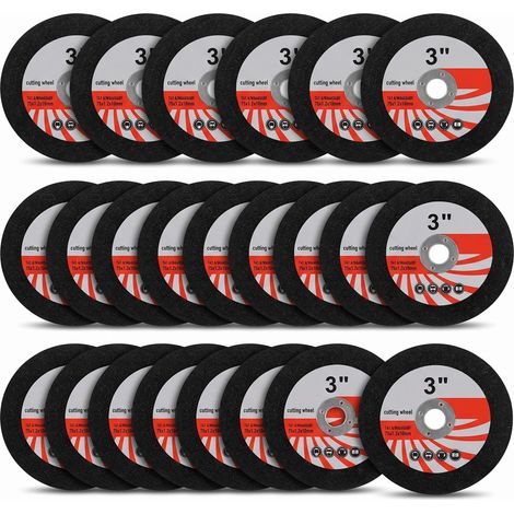 Disque Meuleuse 76mm, 25 Pièces, 76mm x 10mm, Métal, Inox, Acier (1/5)