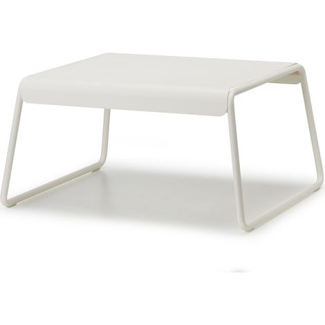 Table basse design, Table basse indoor outdoor - Lisa Lounge Blanc en Metal, Scab design