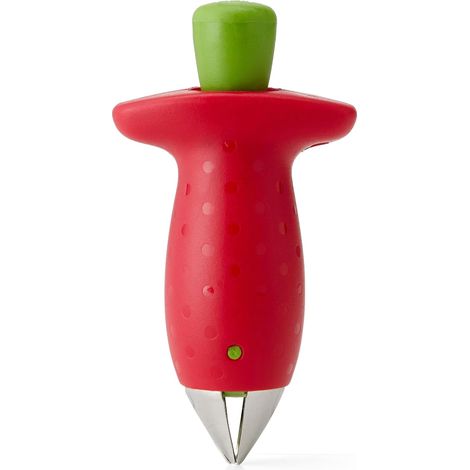 1 Équeuteur De Fraises Et Tomates, Design Ergonomique, Outil Cuisine, Pour Salades Et Desserts (1/5)