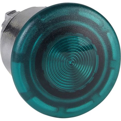 Harmony XB4 - tête bouton coup de poing lumineux DEL - Ø40 - vert - ZB4BW433 (1/3)