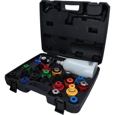 KS Tools MASTER Öl-Einfülltrichter-Satz mit drehbarem Winkelarm, 24-tlg - 150.9130