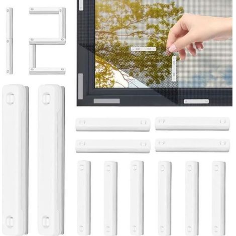 Aimant pour Moustiquaire - Non spécifié - 12Pcs - Installation facile - Fort magnétisme - Auto-adhésif
