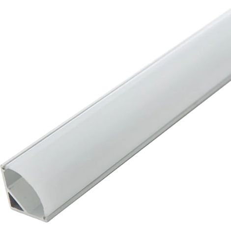 Profilo in alluminio per installazione angolare di strisce LED - Diffusore opale x 2M [BX3-A1616] (1/3)