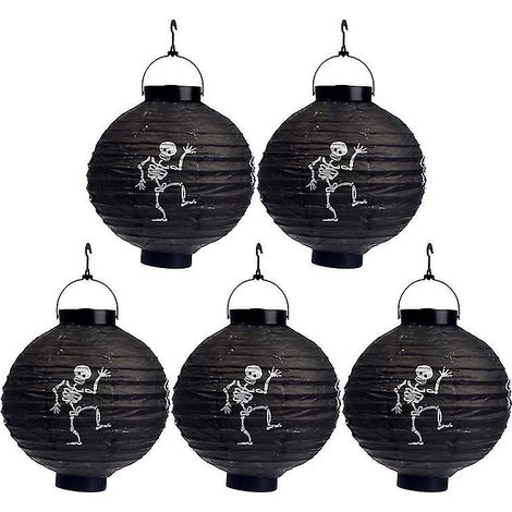 Lot de 5 lanternes d'Halloween pour cadeaux d'Halloween (1/3)