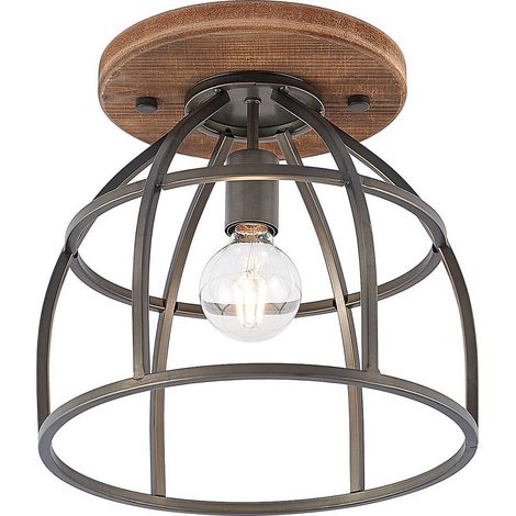 Deckenlampe "Rutger" aus Holz für Wohnzimmer & Esszimmer von Lindby (1/5)