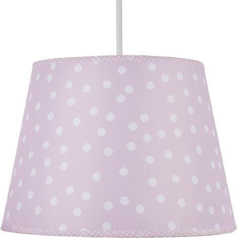 Litecraft Glow Light Shade 30.5 cm Easy Fit Polka Dot Lampshade - Pink