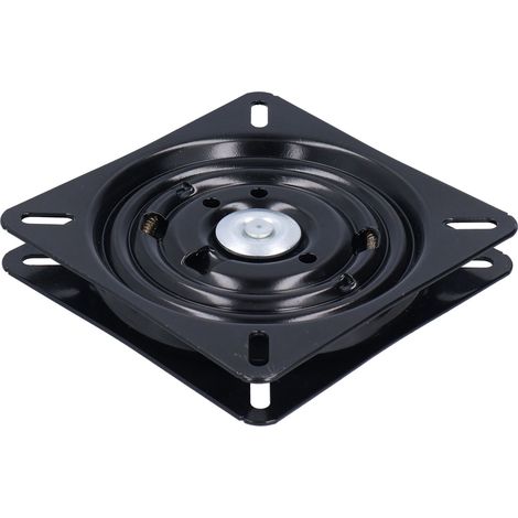 Platine pivotante pour chaise Acier laminé à froid Ø17,7cm Rebond automatique 180° Silencieux Robuste (1/4)