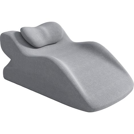 Coussin incliné multifonction – 30°/60°, housse amovible en sweat – Anti-reflux, anti-ronflement, soulage dos et jambes – Pour lire, dormir, surélever