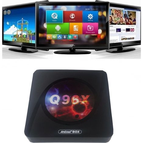 Smart Tv Box 8k Android 10 Wi-fi 64 Go 5g Réseau Avec Télécommande Bluetooth Box Q96x (1/5)