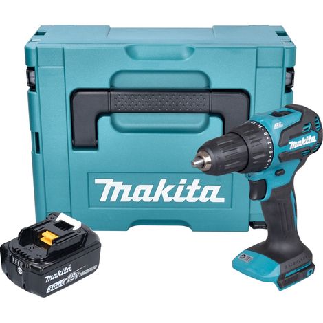 Taladro percutor con batería Makita DHP 490 F1J 18 V 65 Nm sin escobillas + 1 batería de 3,0 Ah + Makpac - sin cargador (1/5)