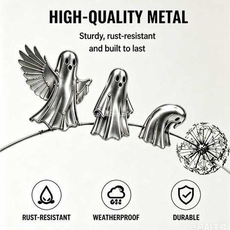 Gigante GmbH - Prise de sol portable et innovante de style fantôme pour Halloween, avec un design effrayant et un motif de citrouille.