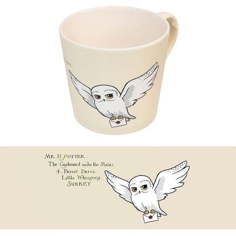 Taza premium de Hedwig para fans de Harry Potter cer mica 325 ml