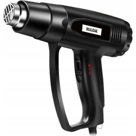 PISTOLET THERMIQUE ÉLECTRIQUE, SOUFFLEUR PUISSANT 2000W, 2 VITESSES, RÉGULATION DE LA TEMPÉRATURE