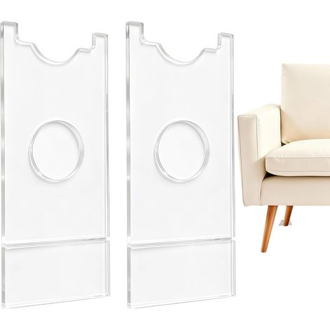 Protecteur De Mur pour Tete De Lit 2 Pièces en Acrylique Transparent Butées Sous Canapé Et Butoirs De Mur Pour Chaise, Armoire, Hôtel, Tête De Lit, Lit, Table, Commercial, (1/5)