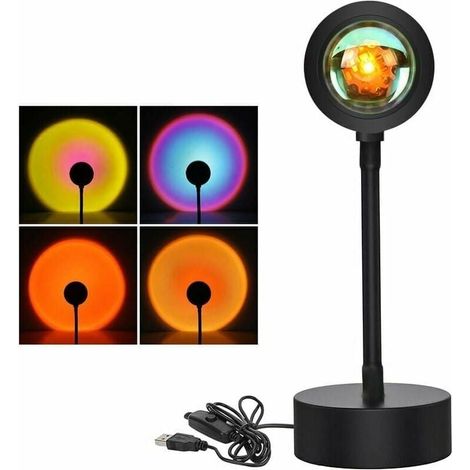 Projection Lamp Sunset Lamp Sunset Romantic Light Visual LED Night Light, Sunset - Sunset MUMU (1/4)