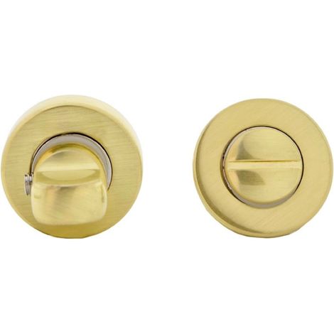 Condena puerta 35mm zamak dorado satinado redonda instalación (1/3)