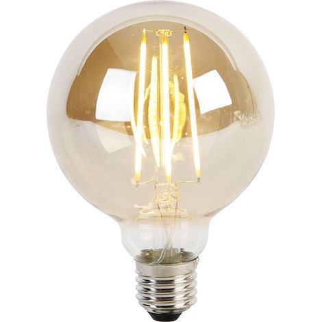 E27 3-Step Dimmable LED Bulb G95 Smoke Glass 5W 380LM 2200K (1/4)