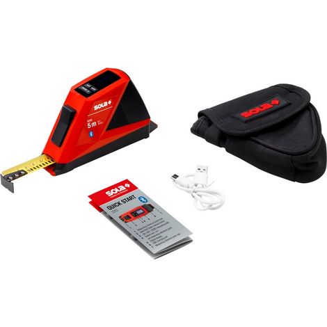 Sola digitales Rollbandmaß CITO Massband mit Bluetooth 71510101 USB-C Ladekabel (1/5)