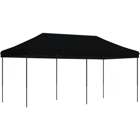 Tonnelle de jardin,Tente de réception pliable escamotable noir 580x292x315 cm CFW63963 (1/5)