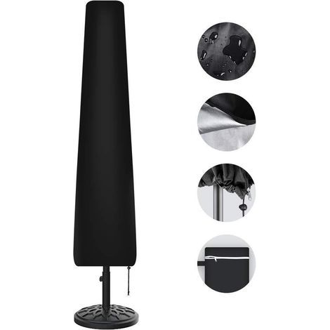Parasol accessories: offset parasol cover, 210D Oxford fabric, dustproof and UV protection (205 cm - 574825 cm) (1/5)
