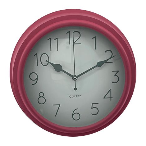 Reloj pared moderno parnell 25 cm  Fucsia (1/3)