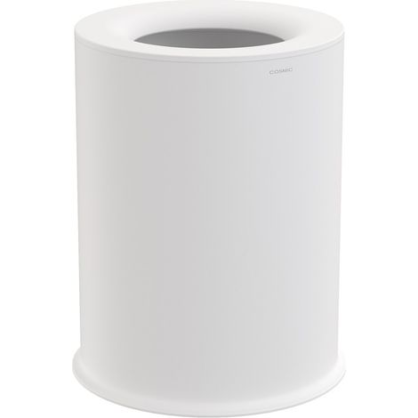 COSMIC Bathroom Bin, 5L, Easy Bag Fixing, White Stainless steel Geyser Collection (1/8)