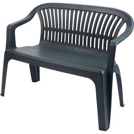 BANCO RESINA DIVA 114x55x82 CM ANTRACITA