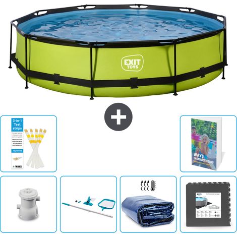 Exit Pool Rund - 360x76 cm - 7-teilig S217