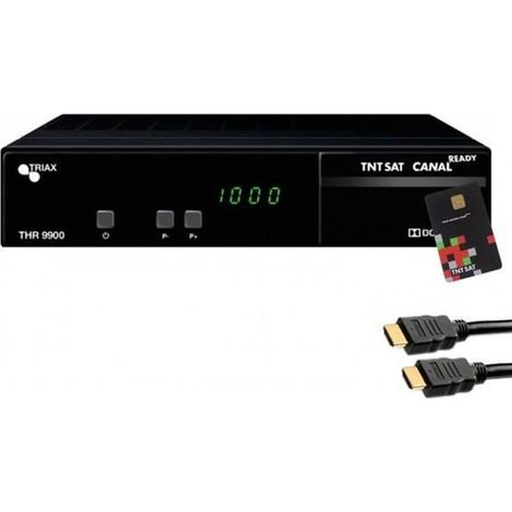Récepteur satellite - TRIAX - THR9900 HD - TNTSAT - USB enregistreur - HDMI 2M offert