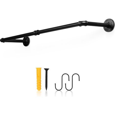 EINFEBEN 90cm Tringle à vêtements penderies en acier inoxydable jusqu'à 65 kg de charge (1/6)