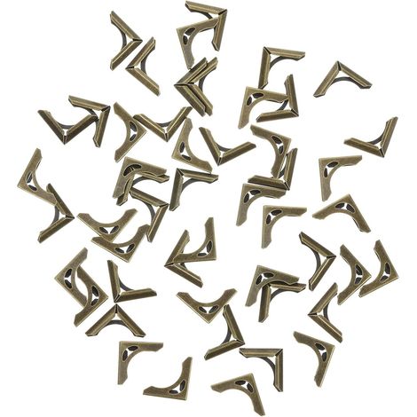 Lot de 50 protège coins métalliques pour cahiers et albums