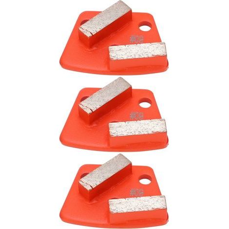 Chaussures de meulage en diamant, 3 pièces, trapèze, béton, coupe agressive, 2 dents longues, mandarine 60 (1/5)