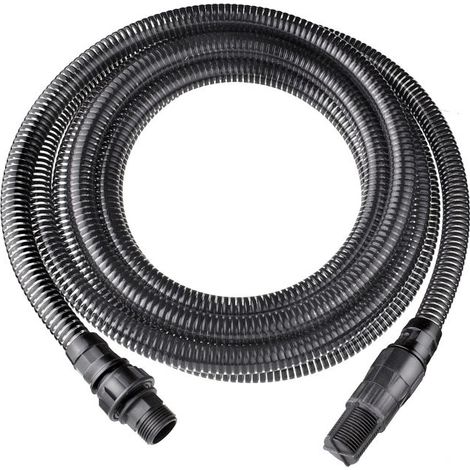 Tubo flessibile a spirale 1" con raccordi e valvole 7 metri