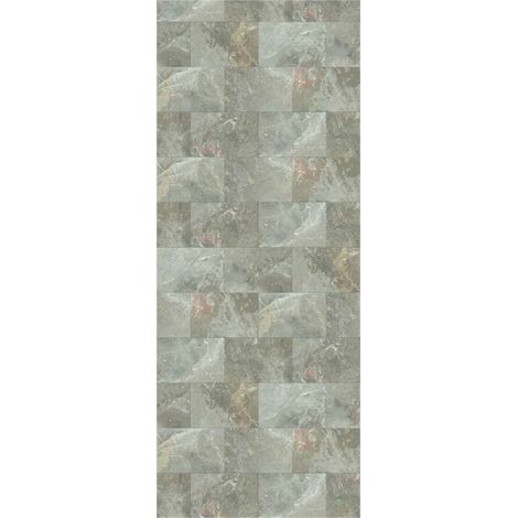 Panneau mural douche en alu-composite VIPANEL - Carrelage Décor Pierre Castello Clair - Finition Brillant - 100x255cm (1/5)
